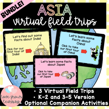 Preview of Virtual Field Trip Asia Bundle