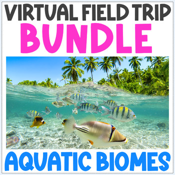 Preview of Virtual Field Trip BUNDLE - 6 Aquatic Biomes - Fun Activity to Study Biomes