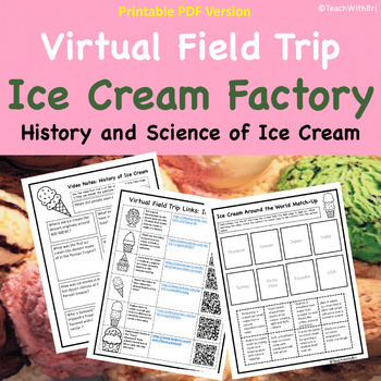 Preview of Ice Cream Factory History and Science Virtual Field