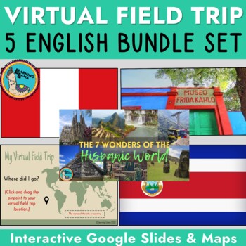 Preview of Virtual Field Trip Bundle ENGLISH