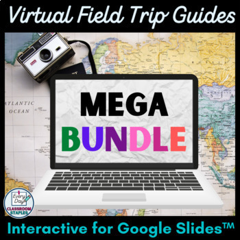 Preview of Virtual Field Trip Guide Bundle Interactive Activities for Google Slides™