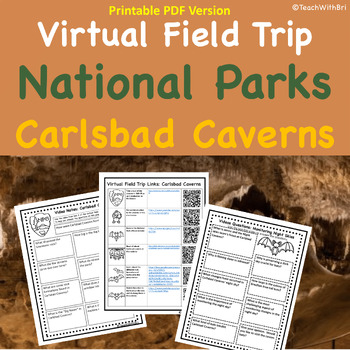 Preview of Carlsbad Caverns National Park Worksheet and Webquest Virtual Field Trip