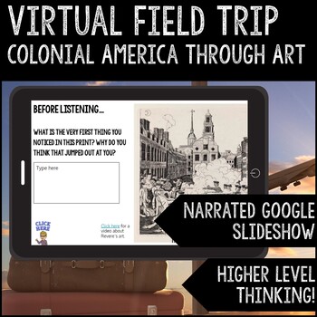 Preview of Virtual Field Trip: Colonial America through Art FREE PREVIEW!