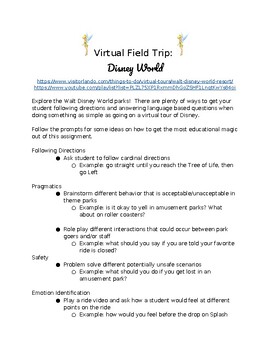 Preview of Virtual Field Trip Disney World and Ride Videos