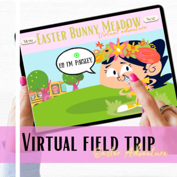 Preview of Virtual Field Trip-Easter Game-Spring Interactive Activity-Life Skills