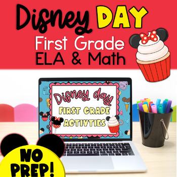 Preview of Virtual Field Trip |First Grade Disney Day Activities, End of Year Google Slides