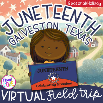 Preview of Virtual Field Trip Galveston Texas for Juneteenth Google Slides Seesaw Activity
