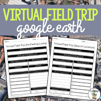 Preview of Virtual Field Trip {Google Earth} Extension Worksheets Distance Learning