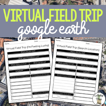 Preview of Virtual Field Trip {Google Earth} Extension Worksheets