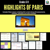 Virtual Field Trip - Highlights of Paris - Video Package f