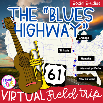 Preview of Virtual Field Trip Highway 61 Blues Music Google Slides Digital Resource