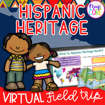Preview of Virtual Field Trip: Hispanic Heritage Google Slides Digital Resource Activities