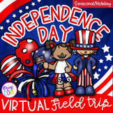 Virtual Field Trip: Independence Day 4th of July Google Sl