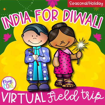 Preview of Virtual Field Trip India for Diwali Google Slides Digital Resource Activities