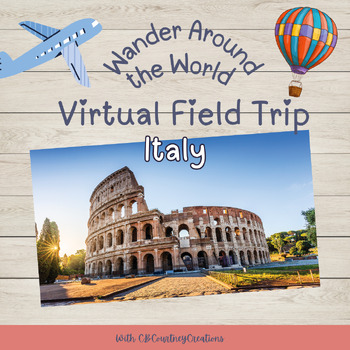 Preview of Virtual Field Trip- Italy Presentation, Worksheets, and STEM Ideas