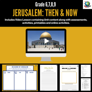 Preview of Virtual Field Trip - Jerusalem: Then and Now for Grades 6-9