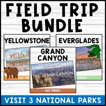 Preview of Virtual Field Trip National Park Bundle no prep!