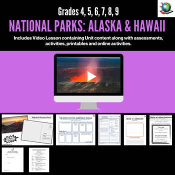 Preview of Virtual Field Trip - National Parks: Alaska and Hawaii for Grades 4-9