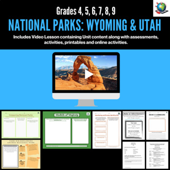 Preview of Virtual Field Trip - National Parks: Wyoming and Utah for Grades 4-9