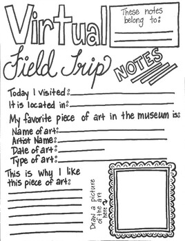 virtual field trip notes