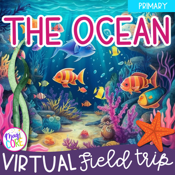 Preview of Virtual Field Trip Ocean Habitat Animals Google Slides Seesaw 1st Grade Activity