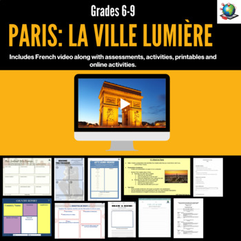 Preview of Virtual Field Trip - Paris: La Ville Lumière - Grades 6-9