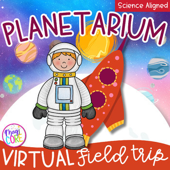 Preview of Virtual Field Trip Planetarium - Space Moon Constellations Google Slides Seesaw