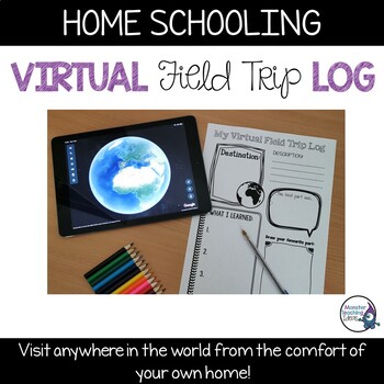 Preview of Virtual Field Trip Reflection Log (US & UK versions)