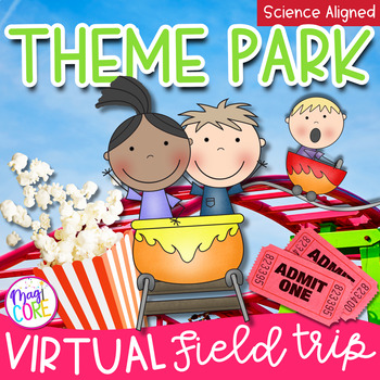 Preview of Virtual Field Trip Theme Park Force & Motion Google Digital Resource Activity