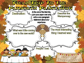 Preview of Virtual Field Trip To The First Thanksgiving