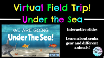 Preview of Virtual Field Trip - Under the Sea - Distance/Virtual Learning Digital 