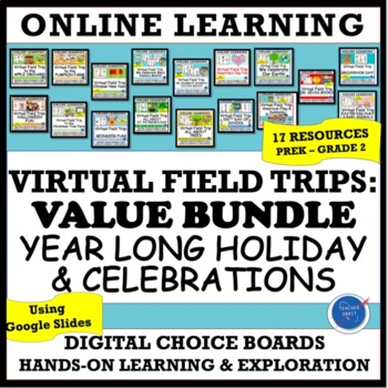 Preview of Holidays Activities | Virtual Field Trip Computer Digital Resource Google Slides