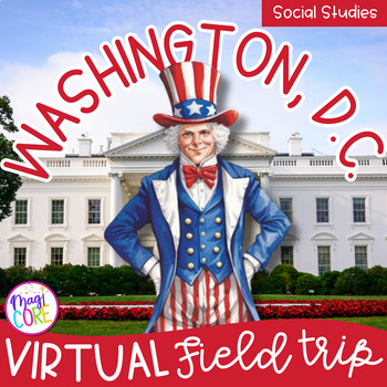 Preview of Virtual Field Trip Washington, DC Google Slides Digital Resource Activities