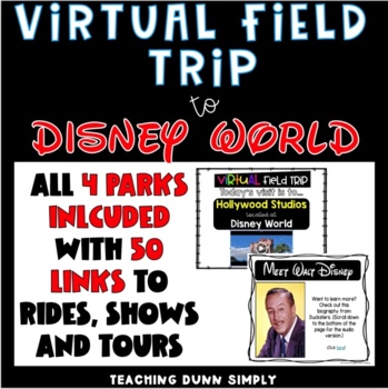 Preview of Disney Virtual Field Trip - Virtual Field Trip to Disney World