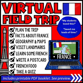 Preview of Virtual Field Trip to FRANCE Country Study - Cultures Around the World