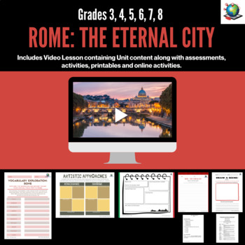 Preview of Virtual Field Trip to Rome: The Eternal City for Grades 3 - 8