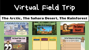 Preview of Virtual Field Trip to The Arctic, The Sahara, and The Rainforest Slide Deck