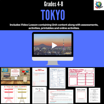 Preview of Virtual Field Trip to Tokyo, Japan for Grades 4 - 8