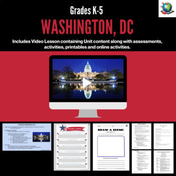 Preview of Virtual Field Trip to Washington, DC for Grades K-5