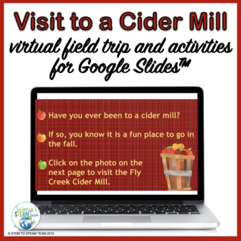 Preview of Virtual Field Trip to a Cider Mill for Use with Google Slides™ 