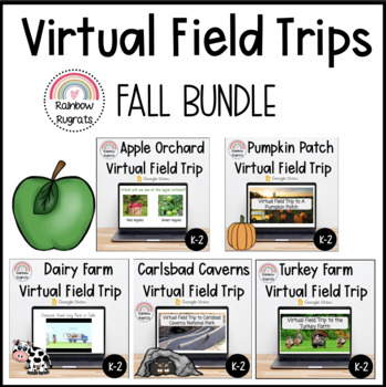 Preview of Virtual Field Trips Fall Bundle Google Slides