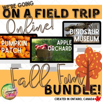 Preview of Virtual Field Trips: Fall Fun Bundle! Distance Learning Google Slides