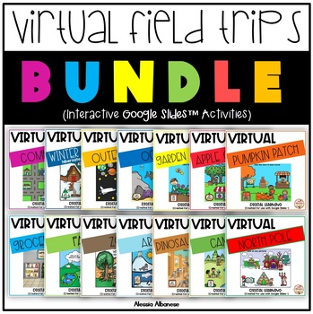 Preview of Virtual Field Trips Distance/Digital Learning {Google Slides™}