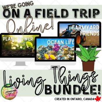 Preview of Virtual Field Trips: Living Things Bundle! Distance Learning Google Slides