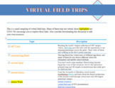 Virtual Field Trips - Synchronous & Asynchronous