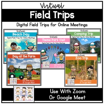 Preview of Virtual Field Trips for Zoom Google Meet Distance Learning
