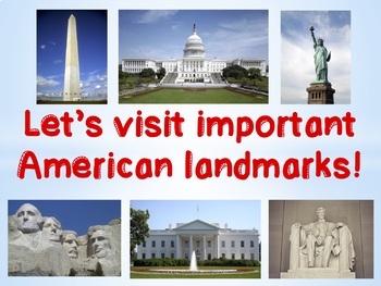 Preview of Virtual Field Trip to American National Landmarks (Distance Learning)