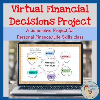 Preview of Virtual Financial Decisions Project Google Slides Personal Finance