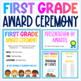 First Grade Award Ceremony - Editable Slideshow, Invitatio