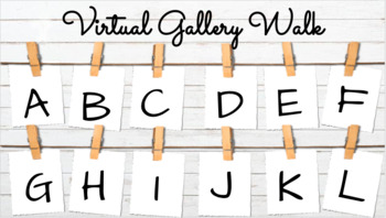 Preview of Virtual Gallery Walk Templates - Growing Bundle